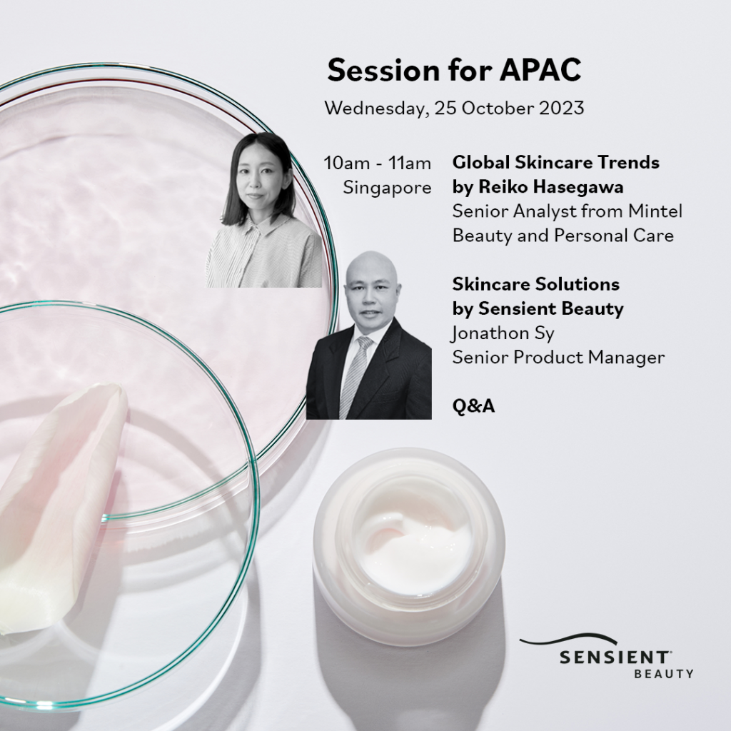 Sensient Beauty Skincare Webinar 2023