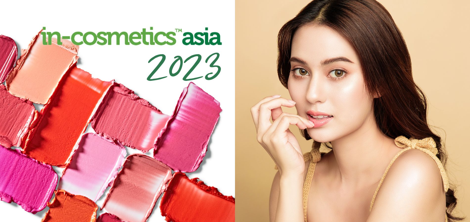 Immagine in evidenza del sito web di In-Cosmetics Asia 2023