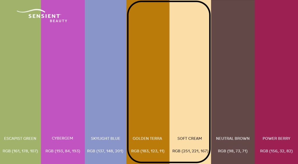 2024 Color Palette - Golden Terra & Soft Cream