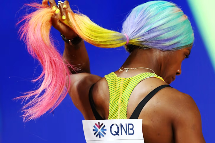 Coiffure olympique - Shelly Ann Fraser Pryce