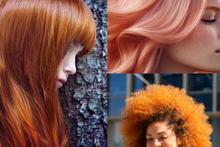 Tendencias en tintes de pelo de 2025 a 2027 - Naranja caramelo
