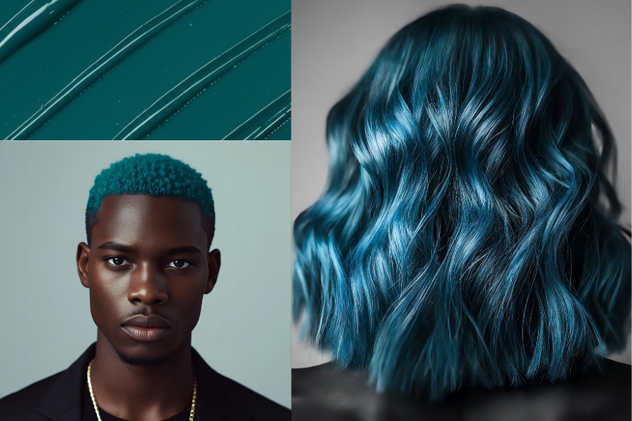 Tendencias en tintes capilares de 2025 a 2027 - Transformative Teal